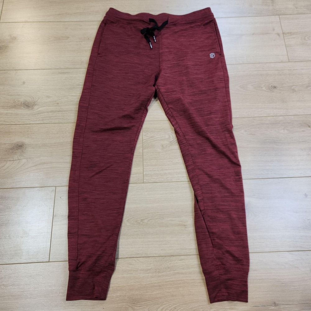 Born Primitive Jogger Pants Mens M Red Heather Elastic Waist Athletic Lounge